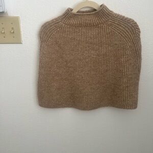 Zara Tan Cowl Neck Sweater